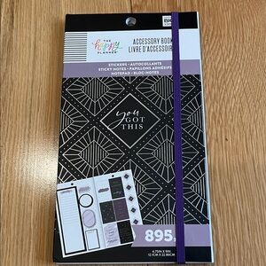 The Happy Planner Accessory Book with Stickers, Sticky Notes and Notepad